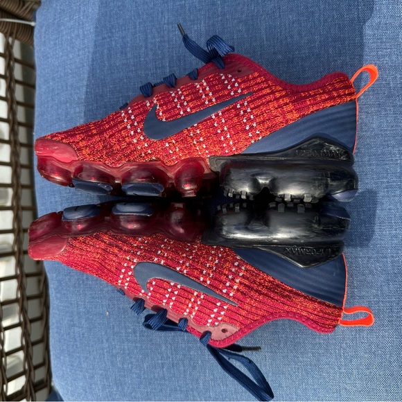 Nike Air Vapormax Flyknit 3 GS Red/Blue Size 7 - Picture 4 of 10